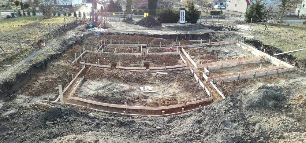 oszalowany dom - widok od salonu oszalowany dom - widok od salonu