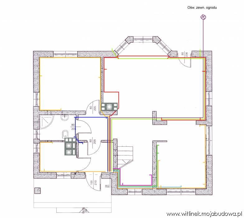 Projekt gniazdek parter