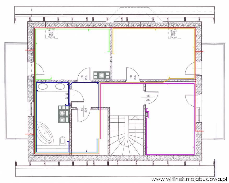 Projekt gniazdek poddasza